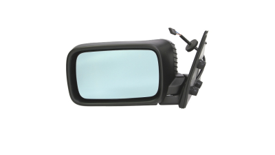 Oglinda exterioara Bmw Seria 3 E36 Modele Cabrio/Coupe 1991-1996 partea stanga View Max Albastra Flat Carcasa neagra, 