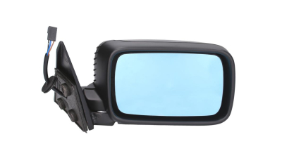 Oglinda exterioara Bmw Seria 3 E36 Coupe/Cabrio 1991-1996 partea dreapta View Max Albastra Convexa Carcasa neagra