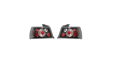 Set stopuri tuning BMW Seria 3 (E36), 12.1990-03.2000, model SEDAN, Taiwan, partea stanga+dreapta, negru, transparent; cu locas bec;