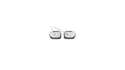Grila radiator Bmw Seria 3 (E46), Sedan/Combi, 06.1998-09.2001, stanga, crom, 51118226611, 200805-3
