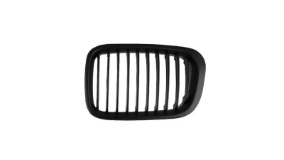 Grila masca radiator Bmw Seria 3 (E46), Sedan/Combi, 06.1998-09.2001, Fata, partea Stanga, negru/negru, Aftermarket