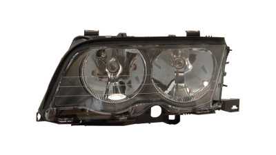 Far Bmw Seria 3 (E46), Sedan/Combi, 06.1998-09.2001, Combi, Sedan, partea Stanga, tip bec H7+H7+W5W; electric; reflector negru; cu soclu bec; cu motor, DEPO