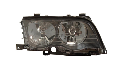 Far Bmw Seria 3 (E46), Sedan/Combi, 06.1998-09.2001, Combi, Sedan, partea Dreapta, tip bec H7+H7+W5W; electric; reflector negru; cu soclu bec; cu motor, DEPO
