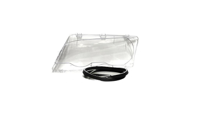 Dispersor far, geam BMW Seria 3 (E46), COUPE/CABRIO, 05.1999-03.2003, TYC, fata, partea stanga, din plastic; cu garnitura;