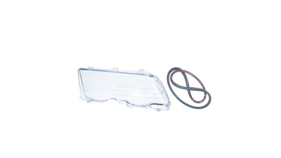 Dispersor far, geam BMW Seria 3 (E46), Sedan/Combi, 06.1998-09.2001, TYC, fata, partea dreapta, din plastic; cu garnitura;