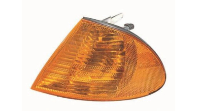 Lampa semnalizare fata BMW Seria 3 E46 Sedan/Combi 06.1998-09.2001, partea Stanga, portocalie, cu suport becuri, Depo