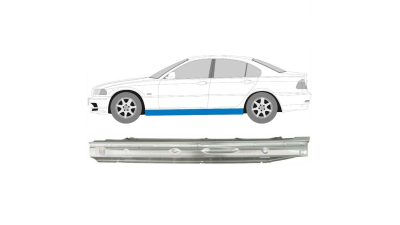 Prag BMW Seria 3 (E46), Sedan, 06.1998-06.2005, fata, partea stanga, otel 0, 8 mm; fara locas ornament