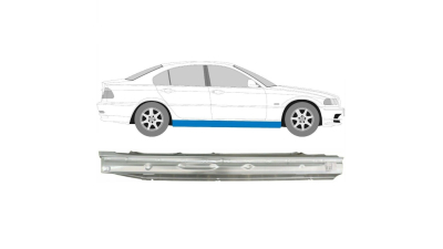 Prag BMW Seria 3 (E46), Sedan, 06.1998-06.2005, fata, partea dreapta, otel 0, 8 mm; fara locas ornament