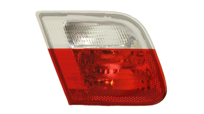 Stop spate lampa Bmw Seria 3 (E46), Coupe/Cabrio, 05.99-03.03 Coupe/Cabrio, omologare ECE, spate, fara suport bec, rosu-alb, interior, 63216920705; 63218364727, Stanga