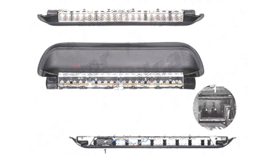 Stop frana suplimentar Bmw Seria 3 (E46), Sedan/Combi, 06.1998-06.2005 , Seria 3 (E46), Coupe, 05.1999-09.2006, Spate, TYC, LED; negru; omologare: ECE/SAE;