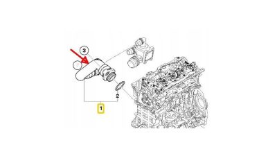 Furtun radiator Bmw Seria 1 E87/E88/E81/E82 2004-2011, Seria 3 E46 1998-2006, Seria 3 E90/E91/92/93 2005-2013, X3 E83 2004-2011, cauciuc, BestAutoVest 2008PW-6