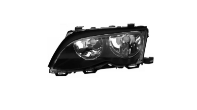 Far Bmw Seria 3 (E46), Sedan/Combi,10.2001-06.2005, Zkw Type, partea Stanga, tip bec H7+H7+W5W; electric; reflector negru; cu motor, DEPO