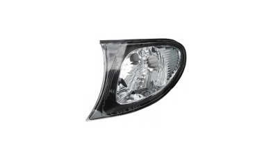 Lampa semnalizare fata Bmw Seria 3 (E46), Sedan/Combi, 10.2001-06.2005, fata, Stanga, semnalizare alba, rama reflector negru; cu suport becuri, TYC