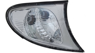 Lampa semnalizare fata Bmw Seria 3 (E46) Sdn/Combi,10.2001-06.2005, Dreapta, omologare ECE, semnalizator alb, cu rama cromata, Depo, 63136915378, 63137165854