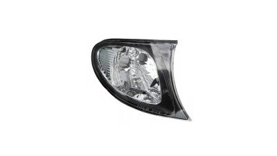 Lampa semnalizare fata Bmw Seria 3 (E46), Sedan/Combi, 10.2001-06.2005, fata, Dreapta, semnalizare alba, rama reflector negru; cu suport becuri, TYC