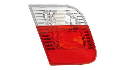 Stop spate lampa Bmw Seria 3 (E46), 10.2001-06.2005 Sedan, omologare ECE/SAE, spate,rosu-alb, interior, fara suport bec, 63216910537, Stanga