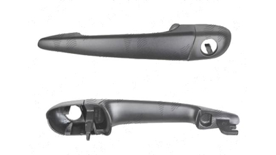 Maner usa exterior Bmw Seria 3 E46, 10.2001-06.2005, Sedan/Combi 2001-2005, negru/primer, usa fata partea Stanga, fara garnitura