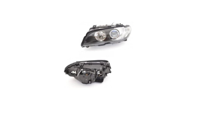 Far BMW Seria 3 (E46), COUPE/CABRIO 03.2003-09.2006, model Coupe, DEPO, fata, partea stanga, tip bec H7+H7; electric; argintiu, semnal galben;