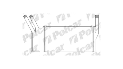 Radiator Incalzire BMW Seria 6 E24, 05.1982-12.1989, 628 CSi, motor 2.8 R6, 3.2 R6, 3.4 R6, 3.5 R6, benzina, Tip Behr, aluminiu mecanic/plastic, 273x158x42 mm, SRLine