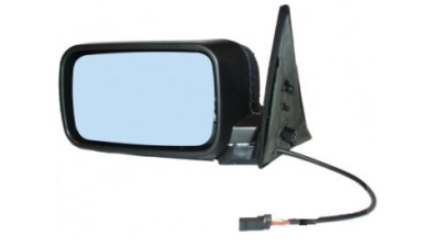 Oglinda exterioara Bmw Seria 5 E34 din 1992-06.1996 partea stanga View Max Albastra Flat Carcasa neagra cu 4 pini