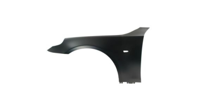 Aripa fata Bmw Seria 5 (E60/E61), 06.2003-06.2010, partea Stanga, cu gaura pentru semnalizare, 41357111429, 201701-Q, aluminiu