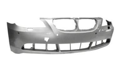 Bara fata Bmw Seria 5 (E60/E61), 06.2003-02.2007 grunduit, cu gauri pentru senzori de parcare,cu gauri pentru spalatoare faruri, 51117111739