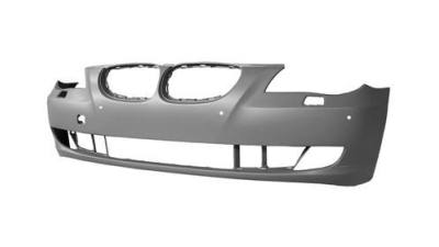 Bara fata Bmw Seria 5 (E60/E61), 2007-06.2010, grunduit, cu gauri pentru senzori de parcare,cu gauri pentru spalatoare faruri, 51117178079
