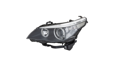 Far BMW Seria 5 E60/E61 06.2003-12.2004, partea Stanga, electric, bi-xenon, tip bec D2S+H7, fara balast, fara becuri, cu motoras, Depo