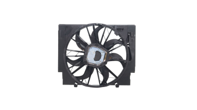 GMV radiator electroventilator Bmw Seria 5 E60/E61, 2003-2010 (520d; 525d; 530d; 535d), Seria 6 E63/E64, 2004-2011 (635d), Motorizare 2, 0d; 2, 5 D; 3, 0d Diesel, tip climatizare cu AC, dimensiune 600W/500, 4 pini, BEHR-HELLA