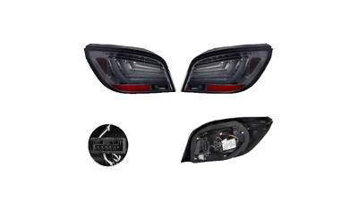 Set stopuri Spate Bmw 5 (E60), 06.2003-03.2007, Sedan, partea Stanga+Dreapta, LED; alb, fumuriu, transparent; tuning; Omologare: ECE, Taiwan