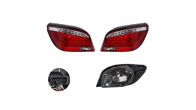 Set stopuri Spate Bmw 5 (E60), 04.2007-06.2010, Sedan, partea Stanga+Dreapta, LED; lucas alb, rosu, transparent; tuning; Omologare: ECE, Taiwan