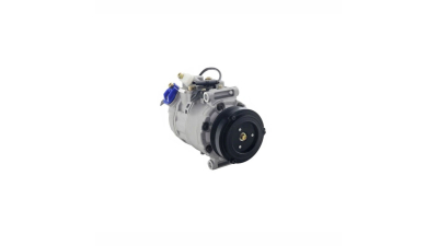 Compresor aer conditionat BMW Seria 5 E60/E61, 2003-2010, motorizare 520i; 2.0 R6, benzina; 530i; 3.0 R6, benzina, rola curea 100 mm, 4 caneluri, de tip Denso: 7SEU17C