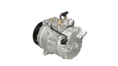 Compresor aer conditionat BMW Seria 5 E60/E61, 2003-2010, motorizare 520d; 2.0 d, diesel;, rola curea 110 mm, 4 caneluri, de tip Denso: 7SEU17C