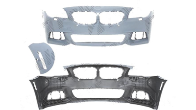 Bara fata Bmw Seria 7 (F10/F11), 2013-, cu gauri pentru senzori de parcare si camera; grunduit