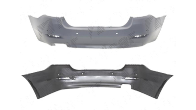 Bara spate Bmw Seria 5 (F10), 12.2009-, Luxury line, modern line, SEDAN, Luxury line, modern line, SEDAN: cu gauri pt. senzori parcare; grunduit