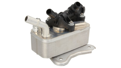 Radiator racire ulei motor, termoflot OEM/OES (Behr) BMW X5 E70, 04.2010-07.2013, motor 3.0 d, 180/225 kw, diesel, cv automata, xDrive30d xDrive40d, 140x71x55 mm, din aluminiu