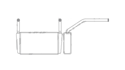 Radiator Incalzire BMW Seria 7 E23, 10.1976-05.1986, 728i, 732i/733i, 735i, 745i, benzina, aluminiu brazat/aluminiu, 277x145x32 mm, 
