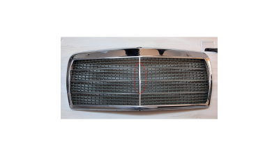 Grila radiator Mercedes Clasa S (W126, Sedan) 1980-1991, crom, 1268800883, PREZINTA ZONA CU CROM EXFOLIAT