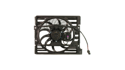 GMV radiator electroventilator Bmw Seria 7 E38, 1994-2001 (725tds; 728i; 730i; 735i; 740i/Li; 750i/Li), 2,5 Tds; 2,8 R6; 3,0 V8; 3,5 V8; 4,0 V8; 4,4 V8; 5,0 V8; 5,4 V12 Benzina/Diesel,  270W/400mm, 3 pini cu modul electric de control, Aftermarket