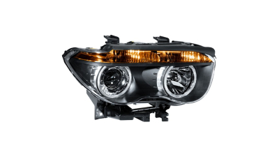 Far BMW Seria 7 E65/E66, 09.2001-12.2004, partea Stanga, electric, tip bec H7+H7; semnalizare galbena, cu motoras, Depo