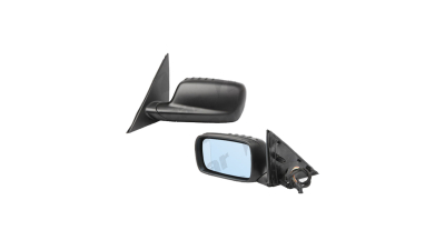 Oglinda exterioara Bmw Seria 7 (E65/E66) 09.2001-10.2008 partea stanga View Max Albastra Asferica Carcasa neagra, pliabila cu memorie