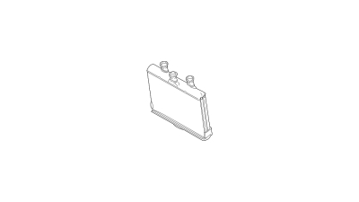 Radiator Incalzire BMW Seria 7 E65/E66, 10.2001-2008, 730d, 740d; 745d diesel, 730i, 735i, 740i, 745i, 750i/iL benzina, aluminiu brazat/aluminiu, 180x261x26 mm, 