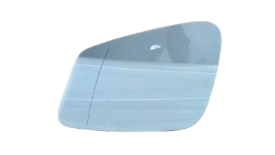 Geam oglinda exterioara cu suport fixare Bmw Seria 5 (F10/F11), 12.2009-2017; Seria 5 Gt (F07), 2012-2017; Seria 6/6 Gc (F08/F12/F13), 02.2011-2018; Seria 7 (F01/F02), 10.2008-2015, partea Stanga, incalzit; sticla asferica; geam albastru, Aftermarket