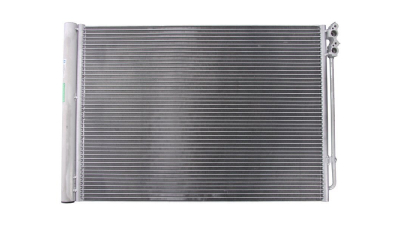 Condensator climatizare BMW Seria 5 F10, 02.2010-2017, motor 3.0 R6, 190 kw benzina, 528i;, full aluminiu brazat, 660(620)x470x16 mm, cu uscator si filtru integrat