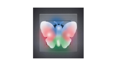 Lumina de veghe model fluture (multicolor), 1 buc., 20295B