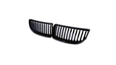 Grila radiator Bmw Seria 3 (E90/E91), Sedan 2004-/Touring, 11.2004-08.2008, stanga, dreapta, negru, 204005-0 set de 2buc