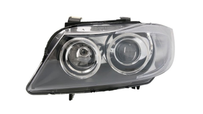 Far Bmw Seria 3 (E90/E91), 11.2004-08.2008, fata, Stanga, bi-xenon; cu daytime running light; D1S+H7+PY21W; electric; fara unitate control; fara ballast; fara motoras, TYC