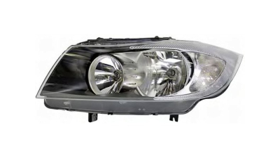 Far Bmw Seria 3 (E90/E91), 11.2004-08.2008, electric , tip bec H7+H7 , fare motoras, omologare ECE, 63116942728; 63116942748; culoare negru, Dreapta
