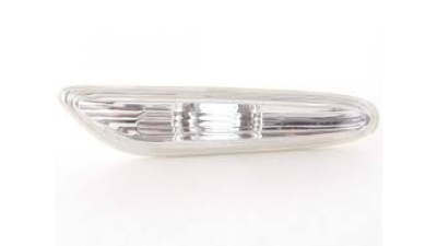 Lampa semnalizare aripa BMW Seria 1 E81, Seria 3 E90 E92, X1 E84, alba, omologare ECE, fara suport bec, 63136932998; 63137253326, Stanga