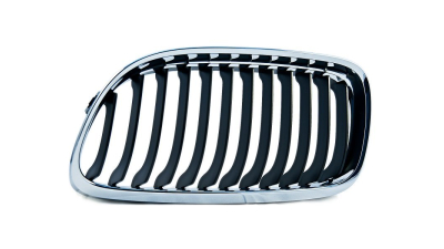 Grila radiator Bmw Seria 3 (E90/E91), 08.2008-06.2012, stanga, crom/negru, 51137201969, 204205-3
